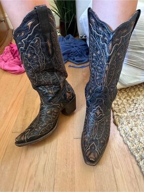 Women’s corral Black and brown cowgirl Boots